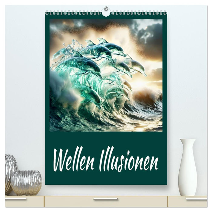 Wellen Illusionen (CALVENDO Premium Wandkalender 2026)