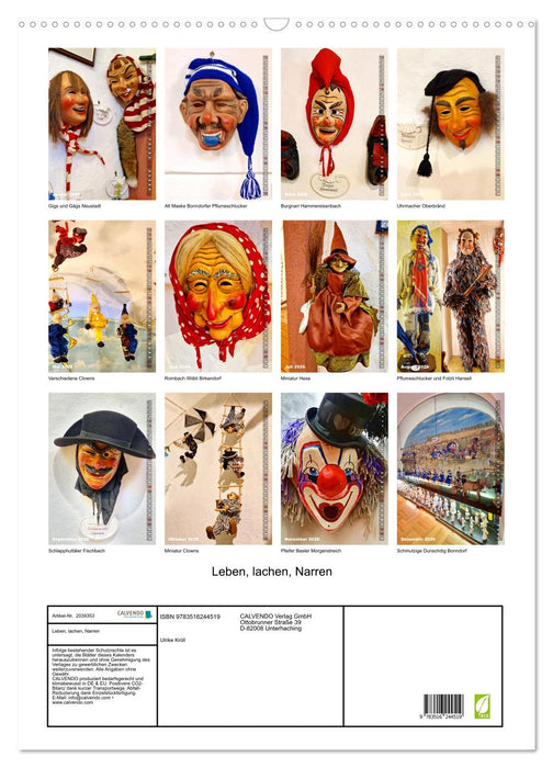 Leben, lachen, Narren (CALVENDO Wandkalender 2026)