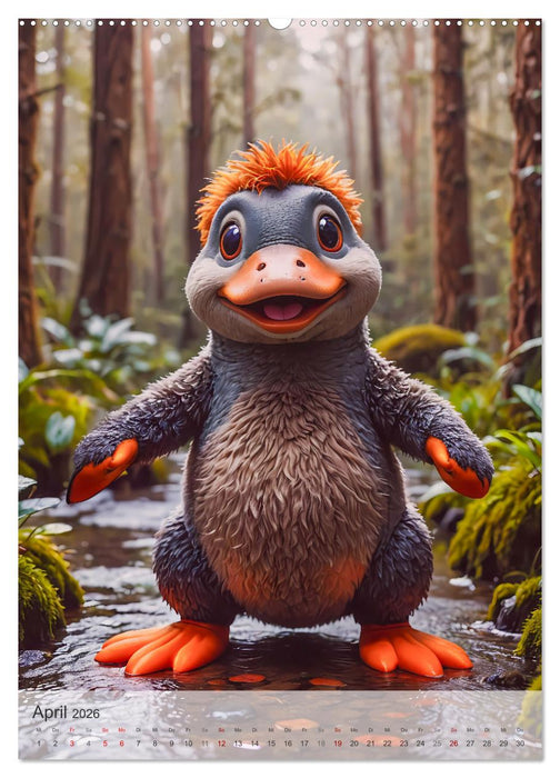 Putzige Tiere - Ausflug nach Down Under (CALVENDO Premium Wandkalender 2026)