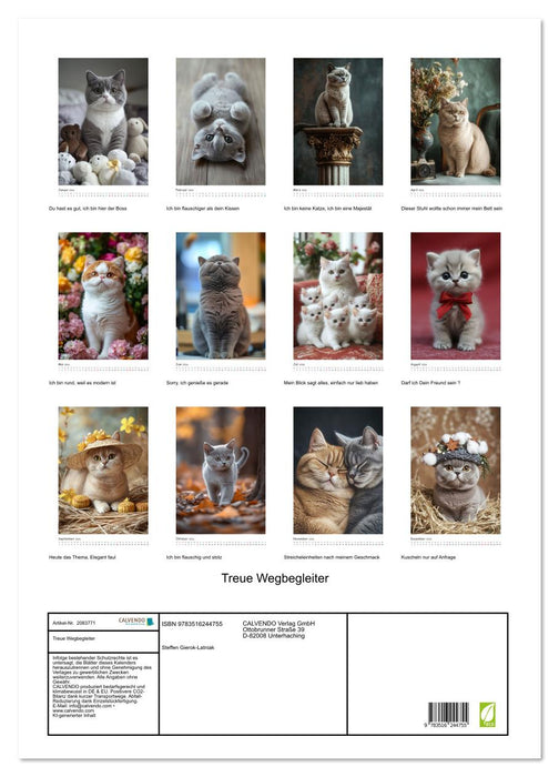 Treue Wegbegleiter (CALVENDO Wandkalender 2026)