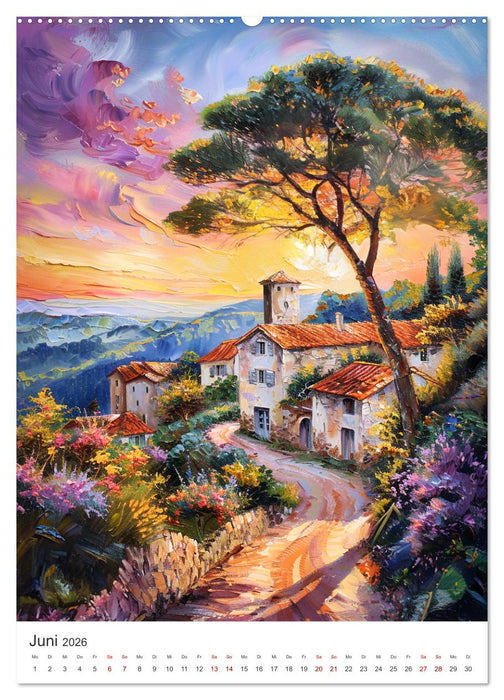 Poesie des Lichts - impressionistisches Südfrankreich (CALVENDO Wandkalender 2026)