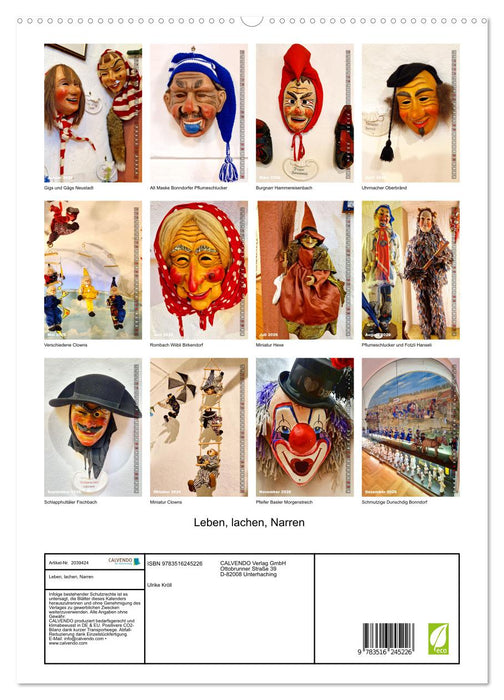 Leben, lachen, Narren (CALVENDO Premium Wandkalender 2026)