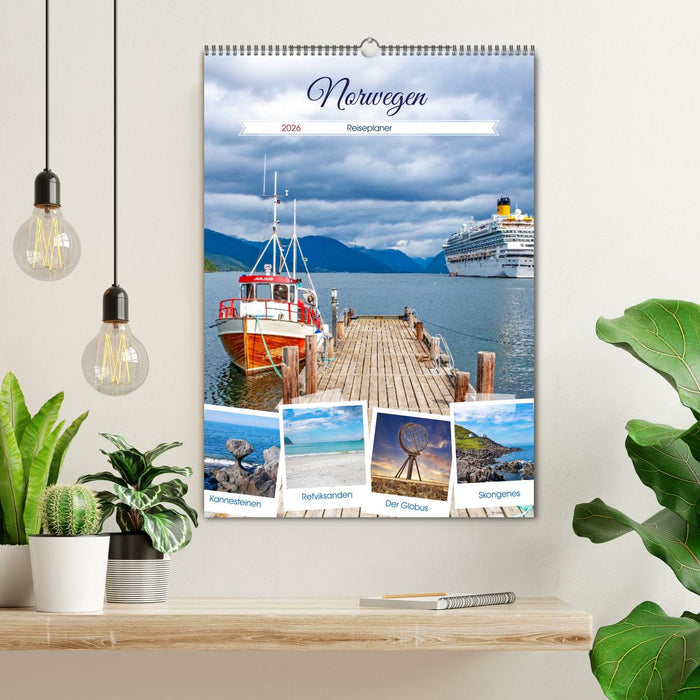 Norwegen - Reiseplaner (CALVENDO Wandkalender 2026)