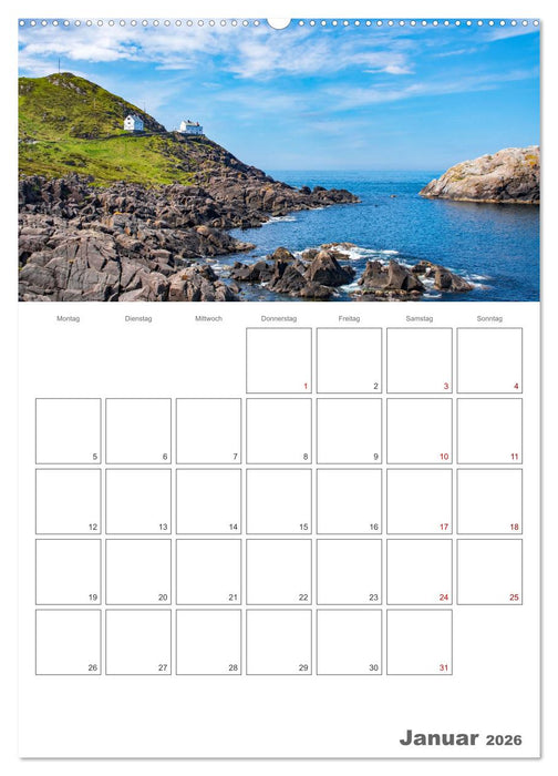 Norwegen - Reiseplaner (CALVENDO Wandkalender 2026)