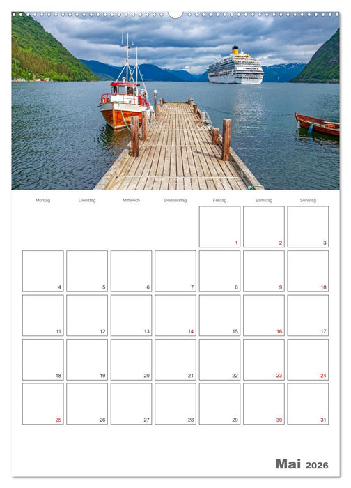 Norwegen - Reiseplaner (CALVENDO Wandkalender 2026)