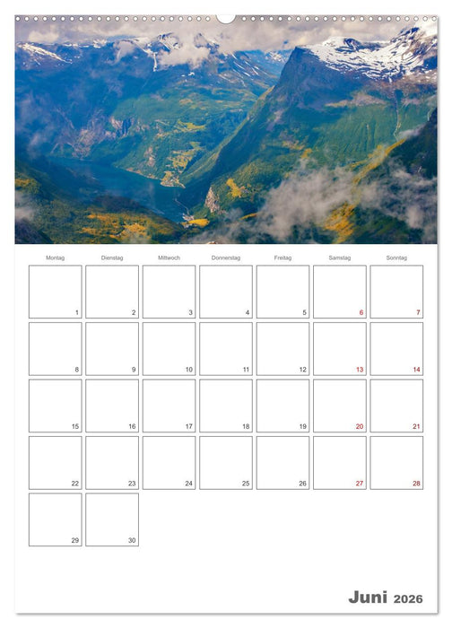 Norwegen - Reiseplaner (CALVENDO Wandkalender 2026)