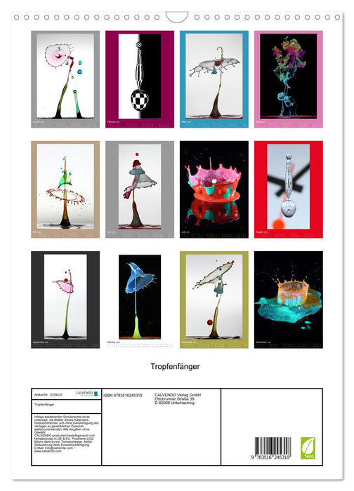 Tropfenfänger (CALVENDO Wandkalender 2026)