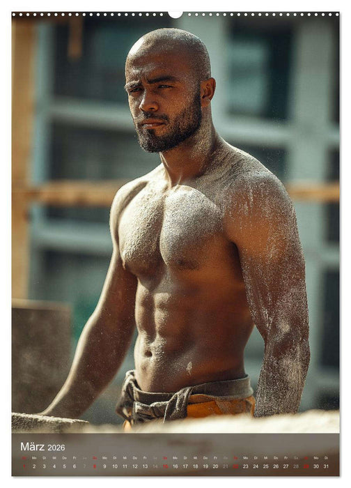 SEXY BAUARBEITER - Baustelle der verführerischen Männer (CALVENDO Wandkalender 2026)