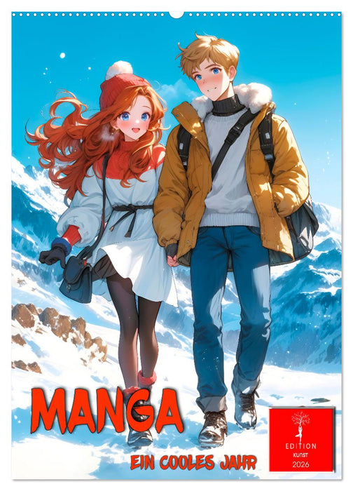 Manga - ein cooles Jahr (CALVENDO Wandkalender 2026)
