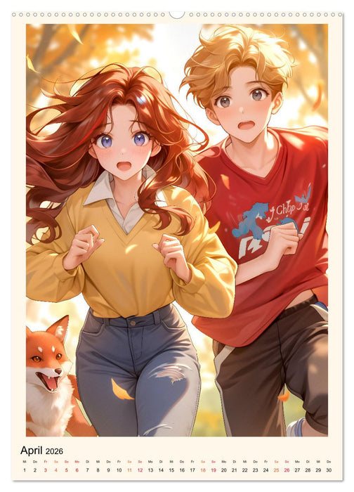 Manga - ein cooles Jahr (CALVENDO Wandkalender 2026)
