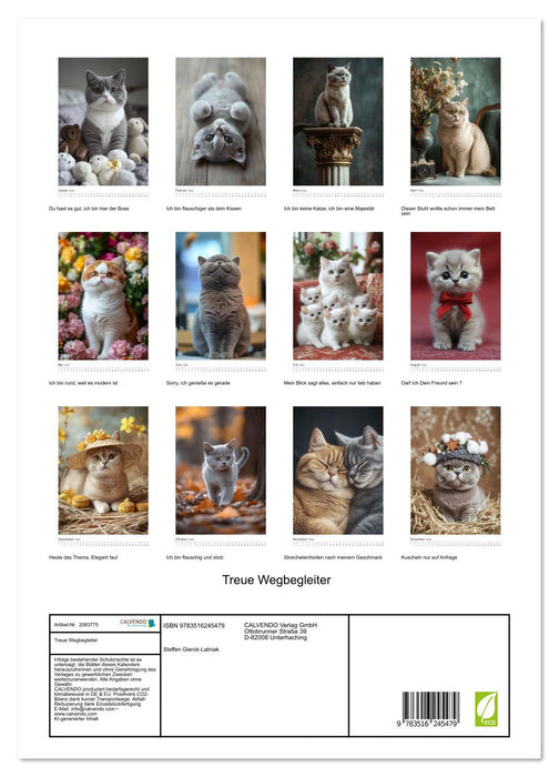 Treue Wegbegleiter (CALVENDO Premium Wandkalender 2026)