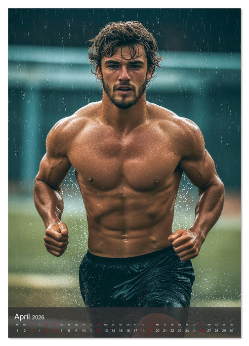 SEXY JUNGS - Nackte Haut beim Fußball (CALVENDO Premium Wandkalender 2026)