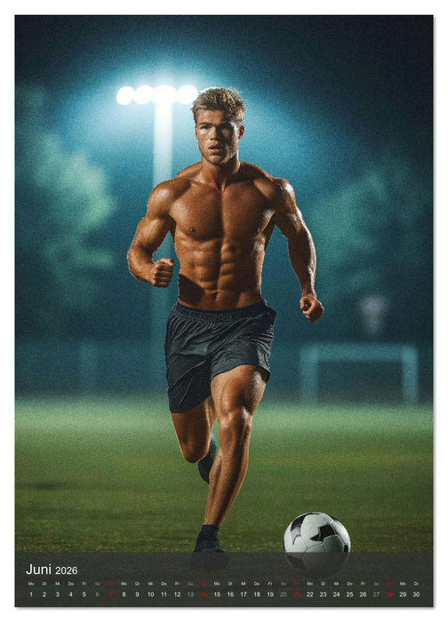 SEXY JUNGS - Nackte Haut beim Fußball (CALVENDO Premium Wandkalender 2026)