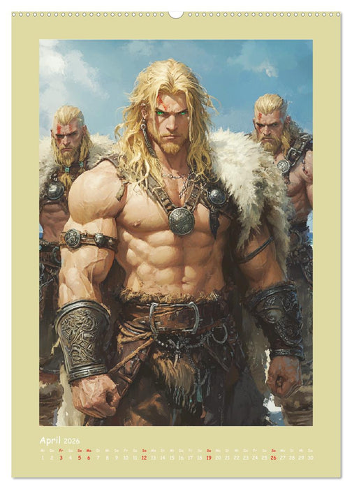Wikinger Comics. Nordische Fantasy-Helden (CALVENDO Premium Wandkalender 2026)