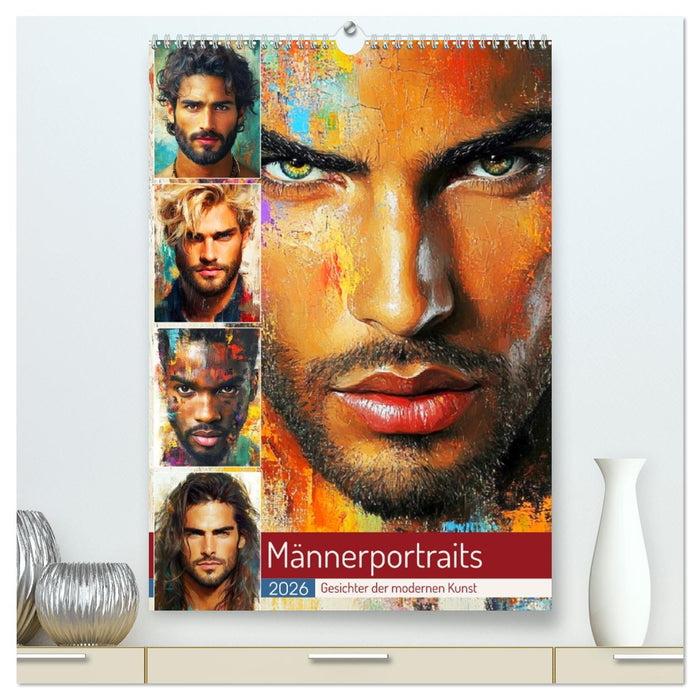 Männerportraits. Gesichter der modernen Kunst (CALVENDO Premium Wandkalender 2026)