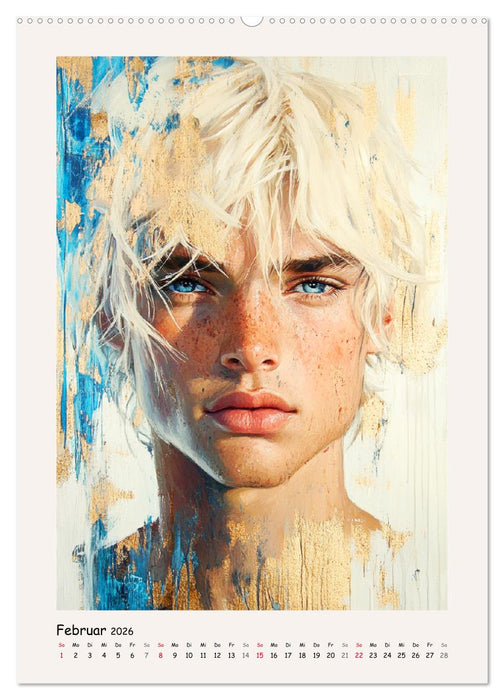 Männerportraits. Gesichter der modernen Kunst (CALVENDO Premium Wandkalender 2026)
