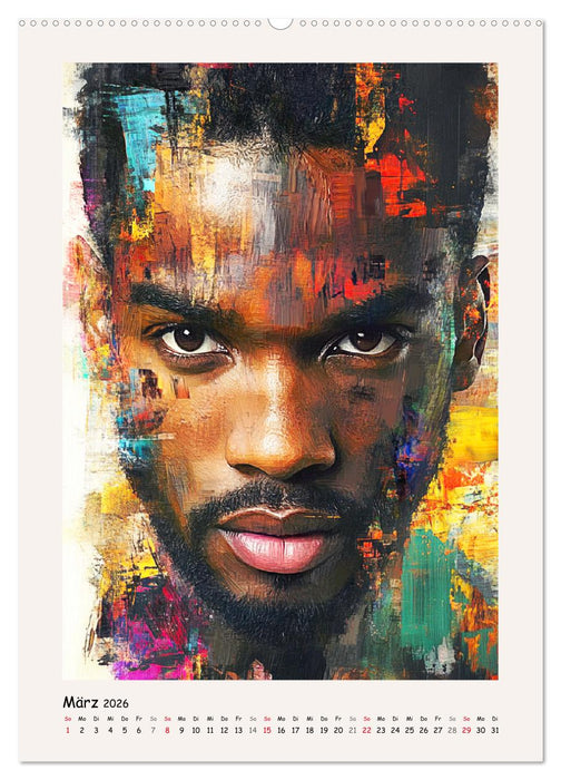 Männerportraits. Gesichter der modernen Kunst (CALVENDO Premium Wandkalender 2026)