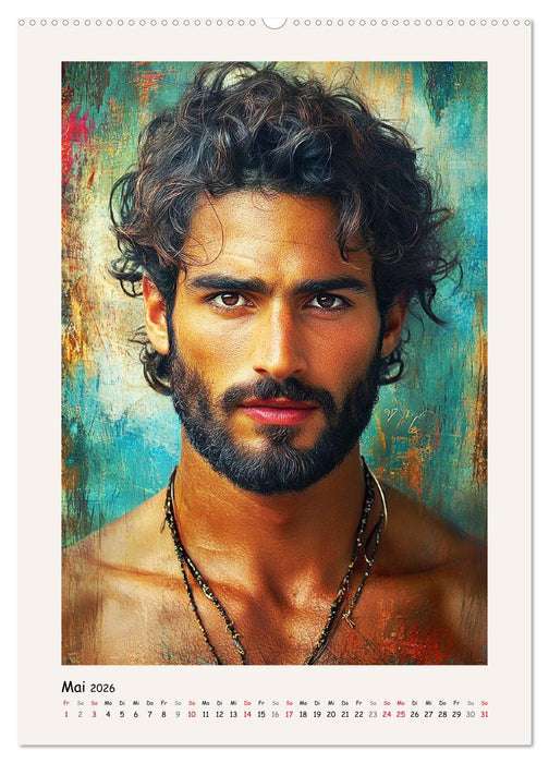 Männerportraits. Gesichter der modernen Kunst (CALVENDO Premium Wandkalender 2026)