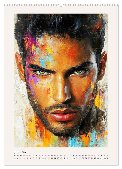 Männerportraits. Gesichter der modernen Kunst (CALVENDO Premium Wandkalender 2026)