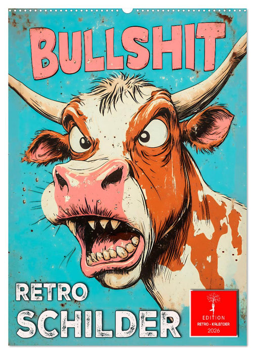 Retro Schilder (CALVENDO Wandkalender 2026)