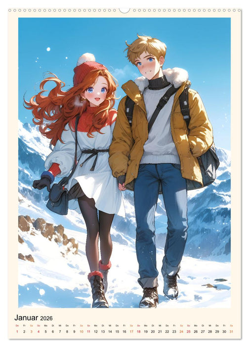 Manga - ein cooles Jahr (CALVENDO Premium Wandkalender 2026)