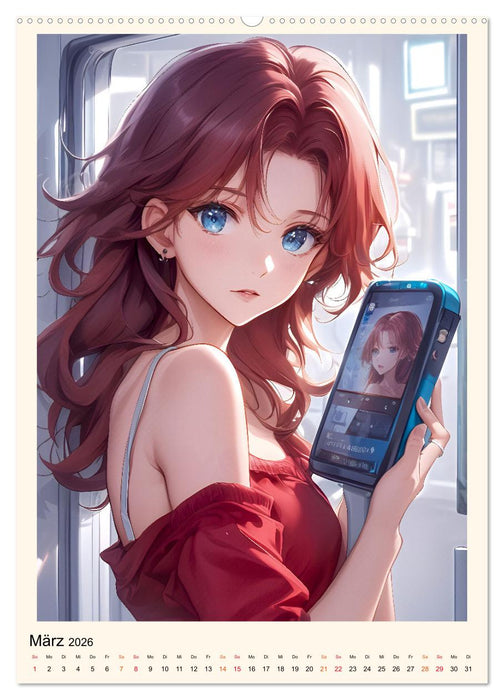 Manga - ein cooles Jahr (CALVENDO Premium Wandkalender 2026)