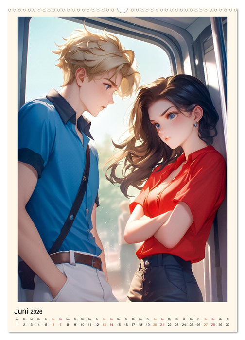 Manga - ein cooles Jahr (CALVENDO Premium Wandkalender 2026)