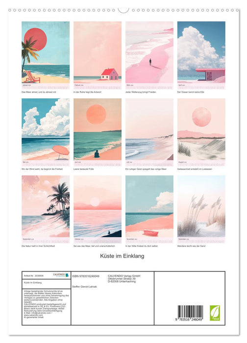 Küste im Einklang (CALVENDO Premium Wandkalender 2026)