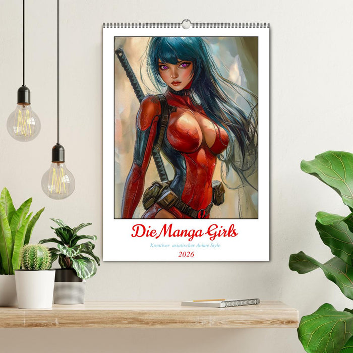 Die Manga Girls (CALVENDO Wandkalender 2026)