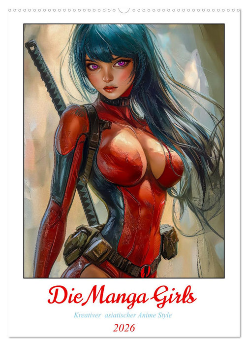 Die Manga Girls (CALVENDO Wandkalender 2026)