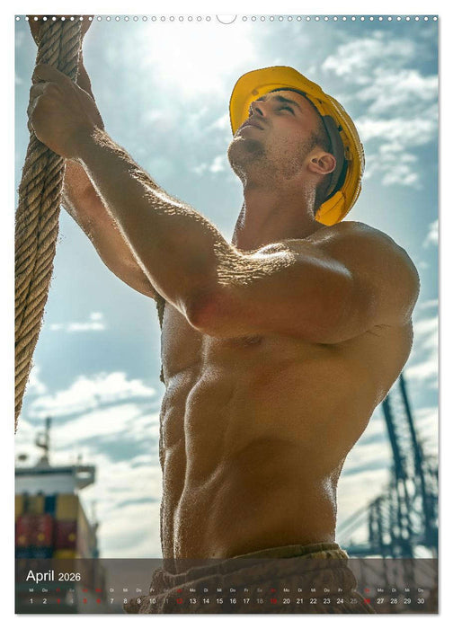 SEXY BAUARBEITER - Baustelle der verführerischen Männer (CALVENDO Premium Wandkalender 2026)