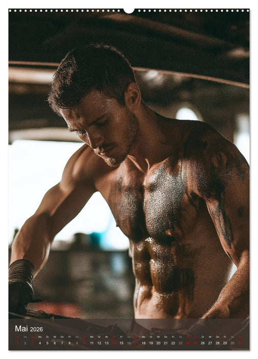 SEXY BAUARBEITER - Baustelle der verführerischen Männer (CALVENDO Premium Wandkalender 2026)