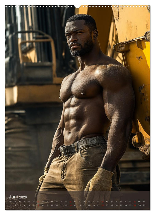SEXY BAUARBEITER - Baustelle der verführerischen Männer (CALVENDO Premium Wandkalender 2026)