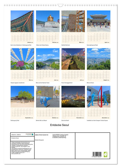 Entdecke Seoul (CALVENDO Wandkalender 2026)
