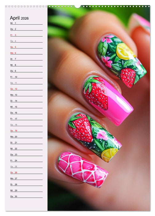 Nageldesign. Außergewöhnliche Fingernägel (CALVENDO Wandkalender 2026)