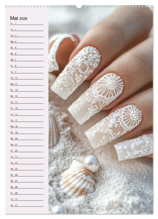 Nageldesign. Außergewöhnliche Fingernägel (CALVENDO Wandkalender 2026)