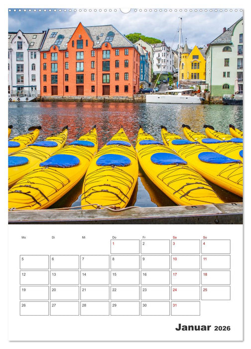Norwegens Küstenstädte - Reiseplaner (CALVENDO Wandkalender 2026)