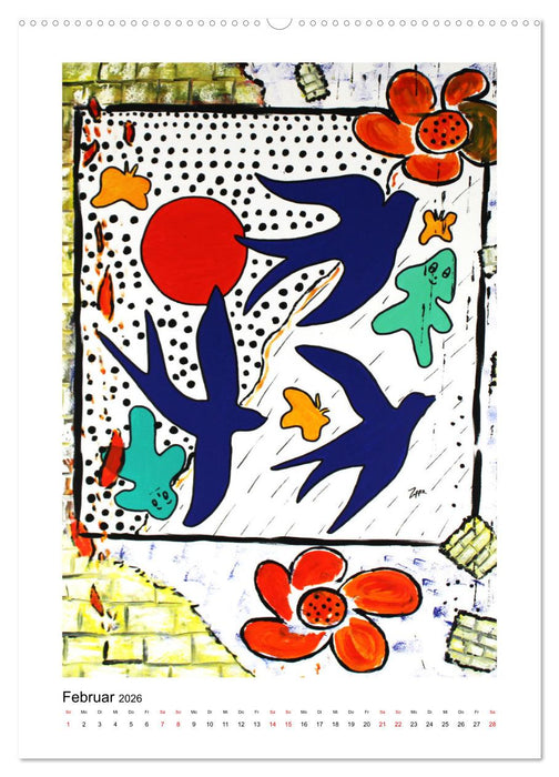 Hommage an die Superstars der Malerei - Atelier Zippo (CALVENDO Premium Wandkalender 2026)