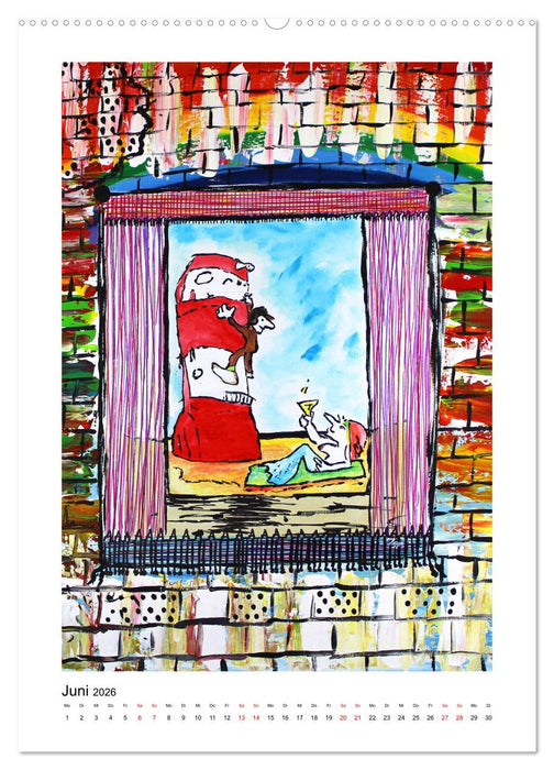 Hommage an die Superstars der Malerei - Atelier Zippo (CALVENDO Premium Wandkalender 2026)