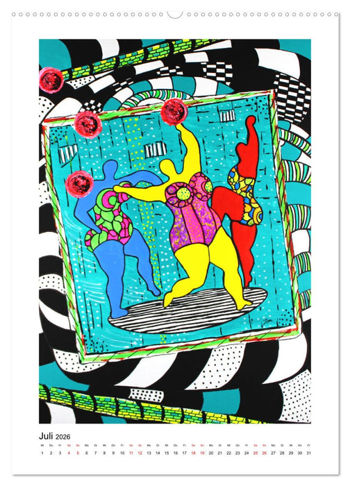 Hommage an die Superstars der Malerei - Atelier Zippo (CALVENDO Premium Wandkalender 2026)