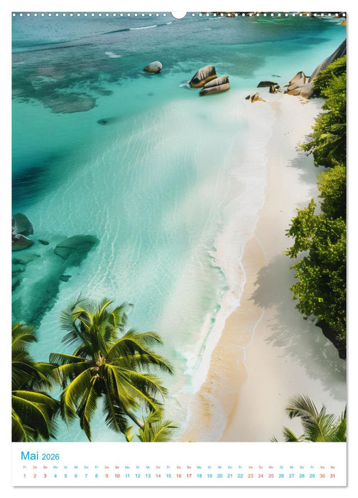 Blick von oben - Traumstrände (CALVENDO Wandkalender 2026)