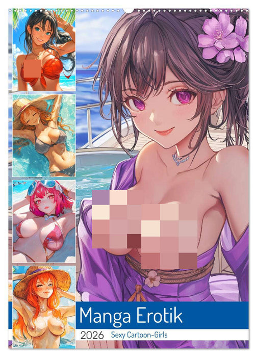 Manga Erotik. Sexy Cartoon-Girls (CALVENDO Wandkalender 2026)