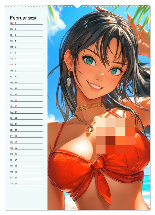 Manga Erotik. Sexy Cartoon-Girls (CALVENDO Wandkalender 2026)