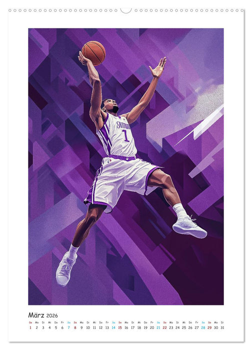Basketball im Blut (CALVENDO Wandkalender 2026)