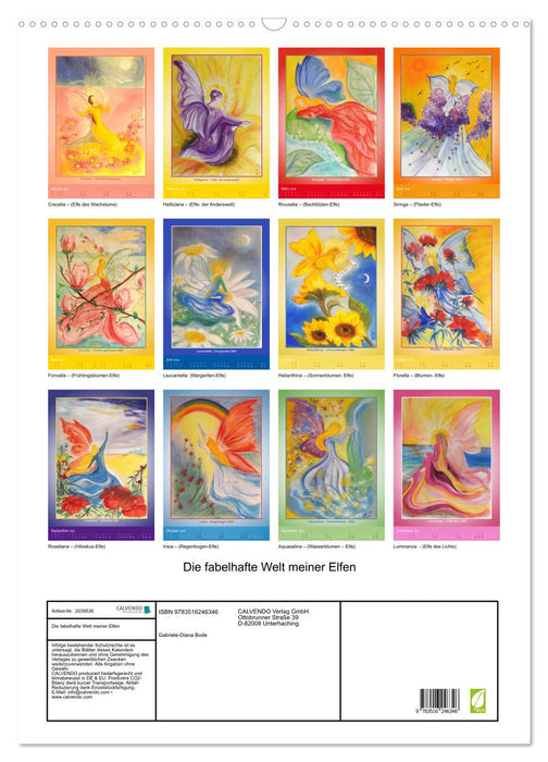 Die fabelhafte Welt meiner Elfen (CALVENDO Wandkalender 2026)