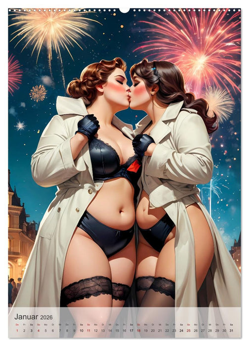 Pin-up Girls - Dralle Schönheiten (CALVENDO Wandkalender 2026)