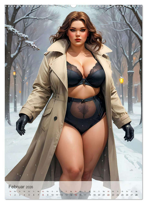 Pin-up Girls - Dralle Schönheiten (CALVENDO Wandkalender 2026)