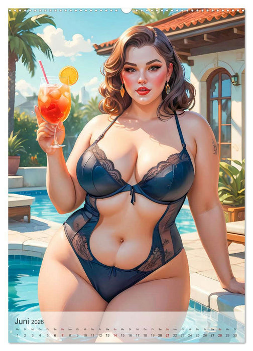 Pin-up Girls - Dralle Schönheiten (CALVENDO Wandkalender 2026)