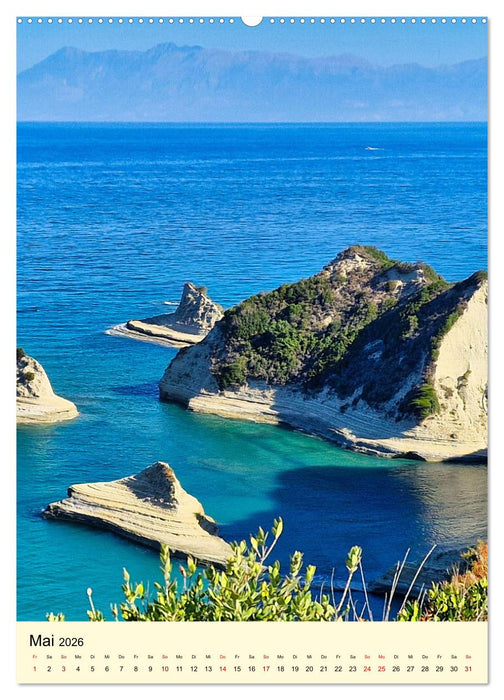 Korfu Grüne Insel im Ionischen Meer (CALVENDO Premium Wandkalender 2026)