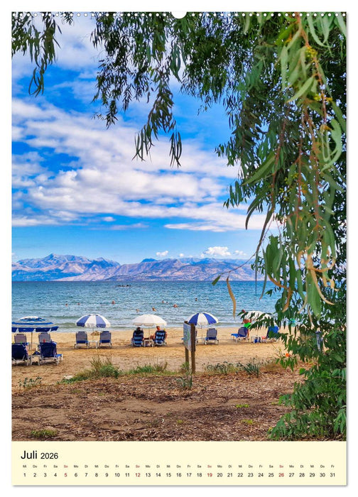 Korfu Grüne Insel im Ionischen Meer (CALVENDO Premium Wandkalender 2026)